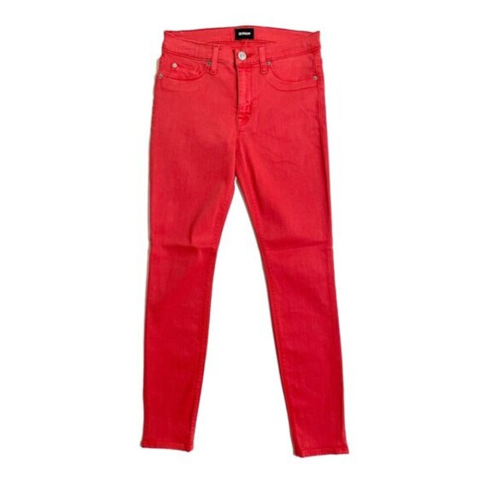 Hudson Jeans Natalie Midrise Ankle Super Skinny Jeans Red Currant Sz 27 New #2
